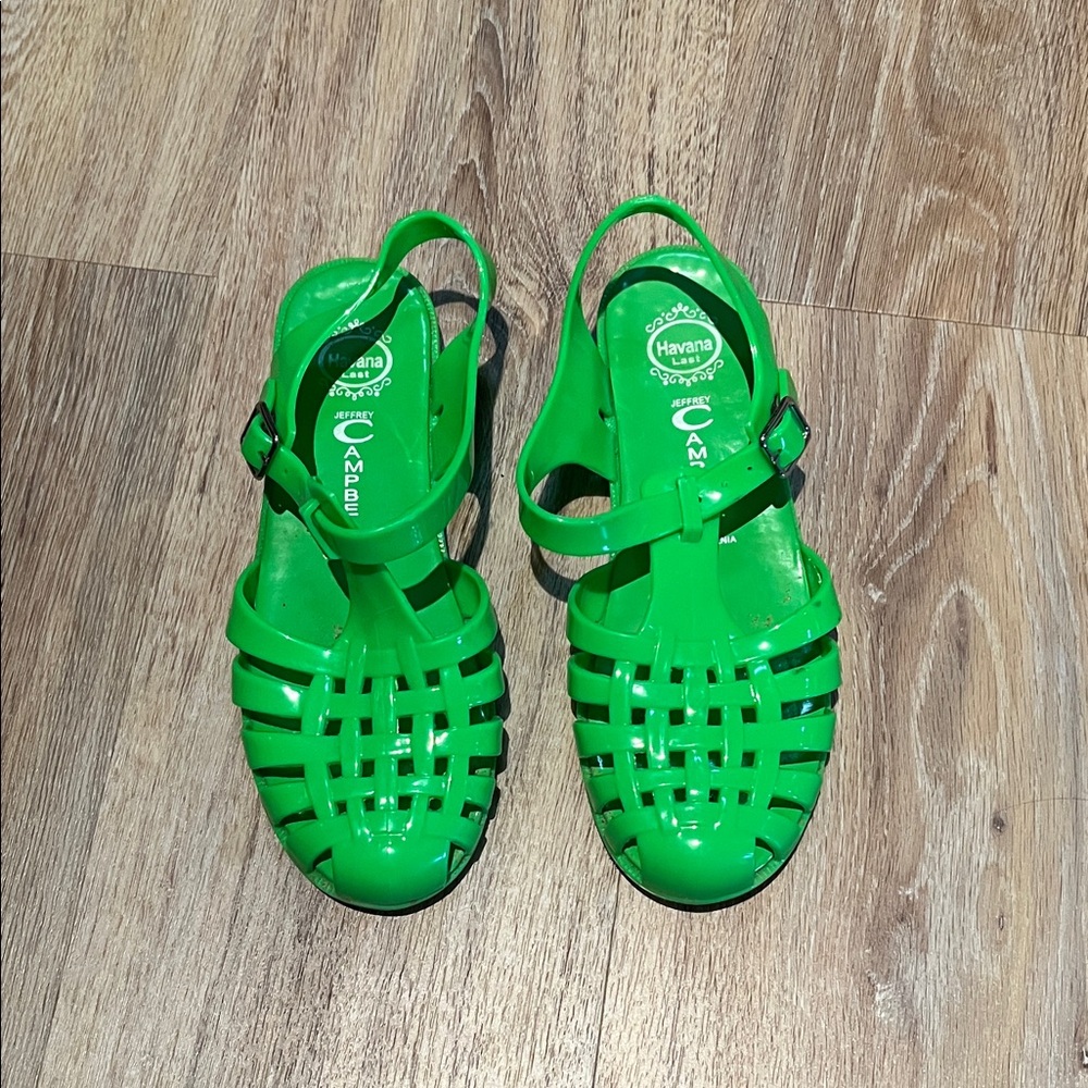 Lime green jellies